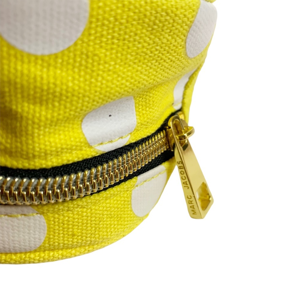 Honey Marc Jacobs Yellow Polka Dot Zippered Small Pouch - Picture 7 of 9